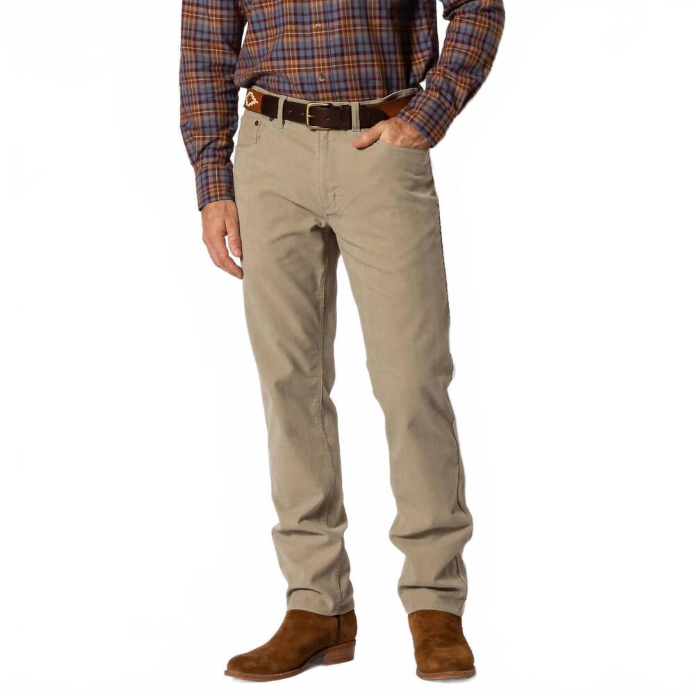 NEW DUCK HEAD holston corduroy five-pocket jeans in khaki